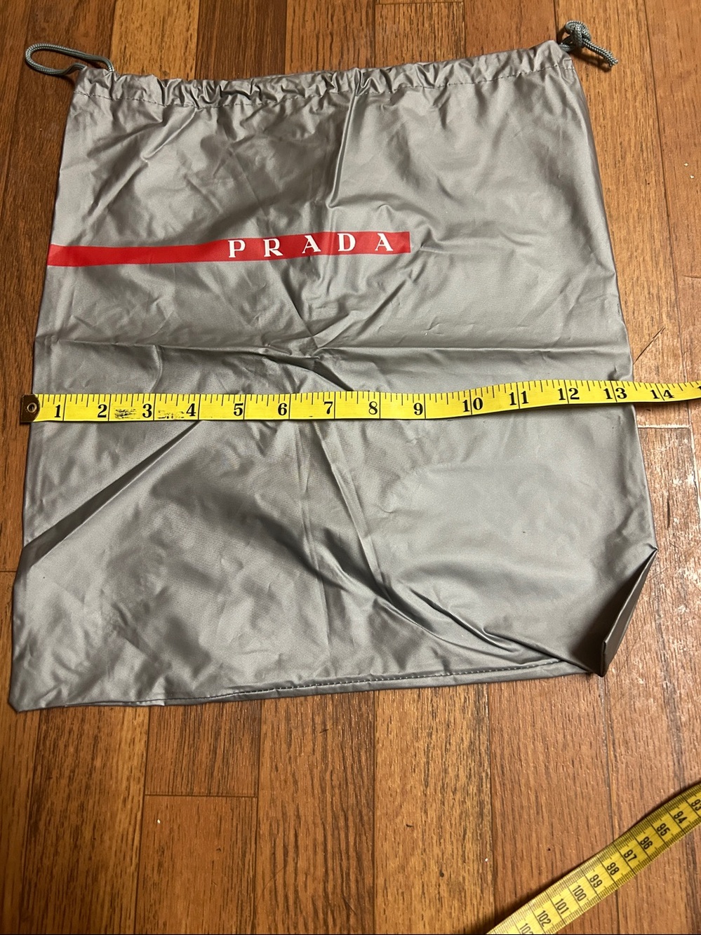 Prada Sport Silver Gray Vinyl Dust Bag - Picture 4 of 5